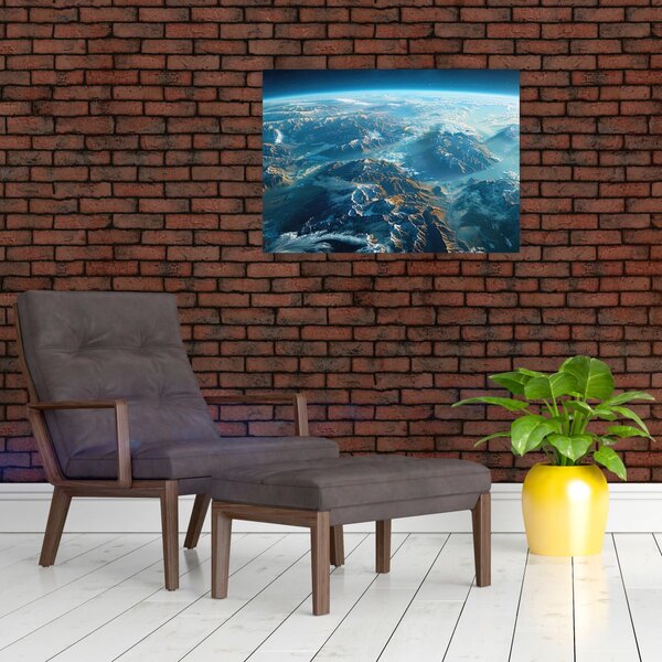 Obraz - Pohled z vesmíru (70x50 cm)