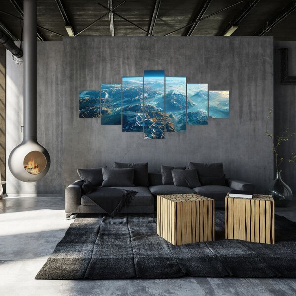 Obraz - Pohled z vesmíru (210x100 cm)