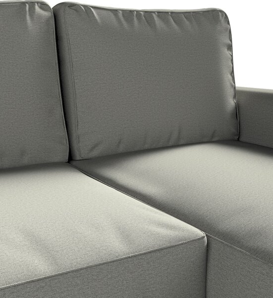 Potah na pohovku IKEA Backabro rozkládací se šezlongem barva šedá látka pletený vzor