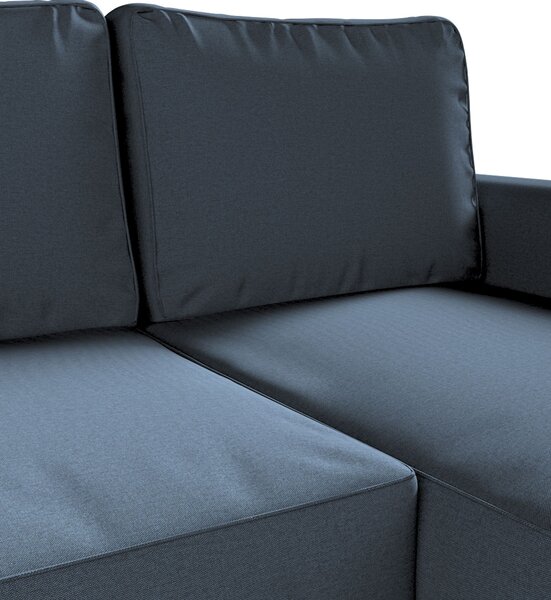 Potah na pohovku IKEA Backabro rozkládací se šezlongem barva modrá látka pletený vzor