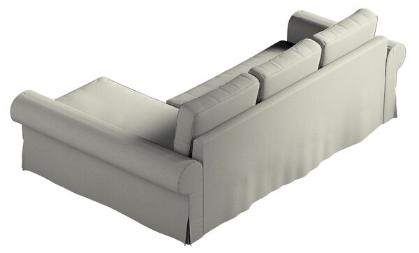 Potah na pohovku IKEA Backabro rozkládací se šezlongem barva šedá látka pletený vzor