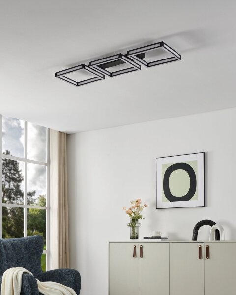 Eglo 99789 - LED Stropní svítidlo ALTAFLOR 3xLED/11,2W/230V černá
