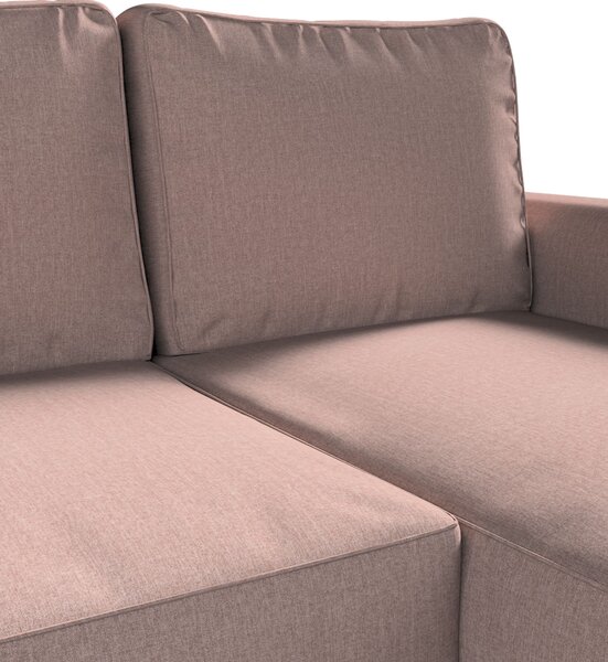 Potah na pohovku IKEA Backabro rozkládací se šezlongem barva růžová látka pletený vzor