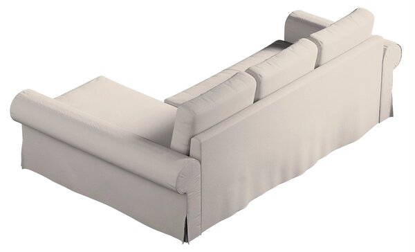 Potah na pohovku IKEA Backabro rozkládací se šezlongem barva béžová látka pletený vzor