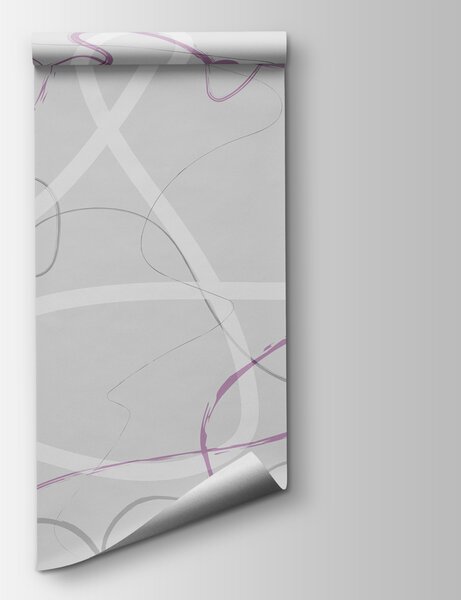 Fototapeta Fialové a šedé víry, Designové fototapety na zeď, Populární fototapety, w01455v2 - Tapeko.co.cz