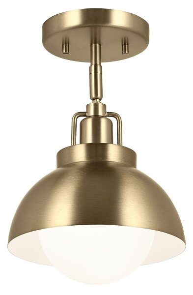 Kichler KL-NIVA-1W-1P-CPZ - Nástěnná lampa NIVA 1xE27/40W/230V mosaz
