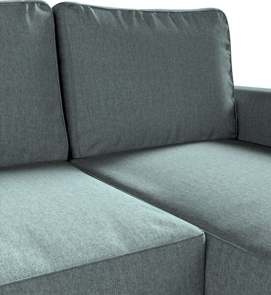 Potah na pohovku IKEA Backabro rozkládací se šezlongem barva modrá látka pletený vzor