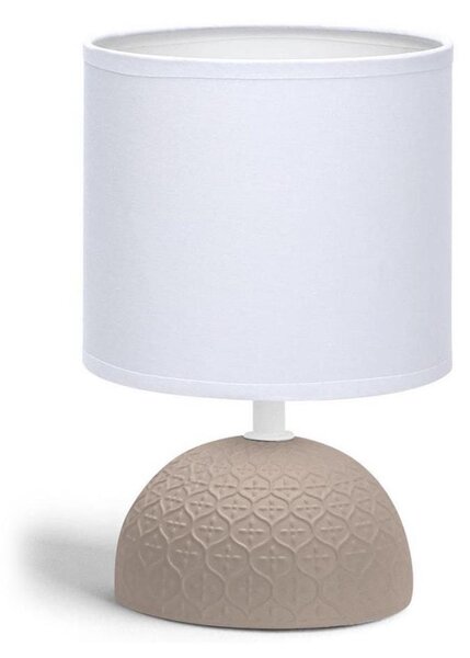 Aigostar - Stolní lampa 1xE14/40W/230V hnědá/bílá