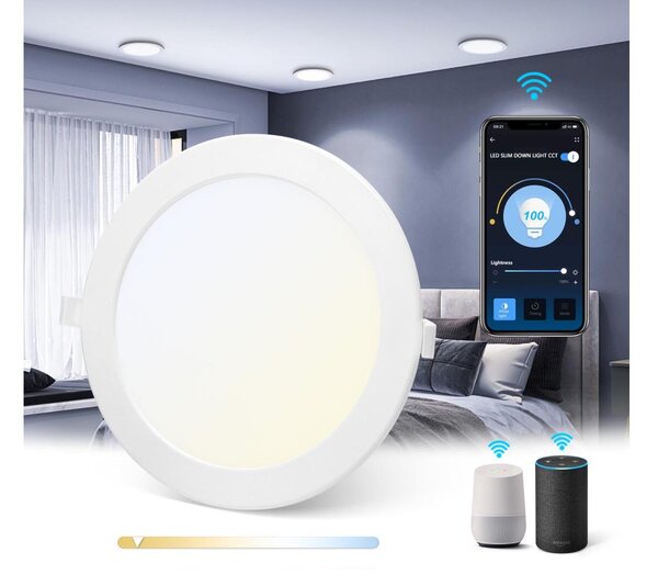 Aigostar - LED Stmívatelné podhledové svítidlo 18W/230V pr. 22 cm Wi-Fi