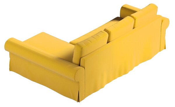 Potah na pohovku IKEA Backabro rozkládací se šezlongem barva žlutá látka sametová