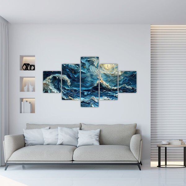 Obraz - Malba oblohy a moře (125x70 cm)