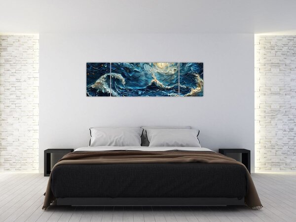 Obraz - Malba oblohy a moře (170x50 cm)