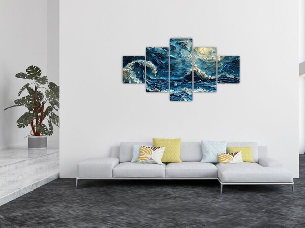 Obraz - Malba oblohy a moře (125x70 cm)