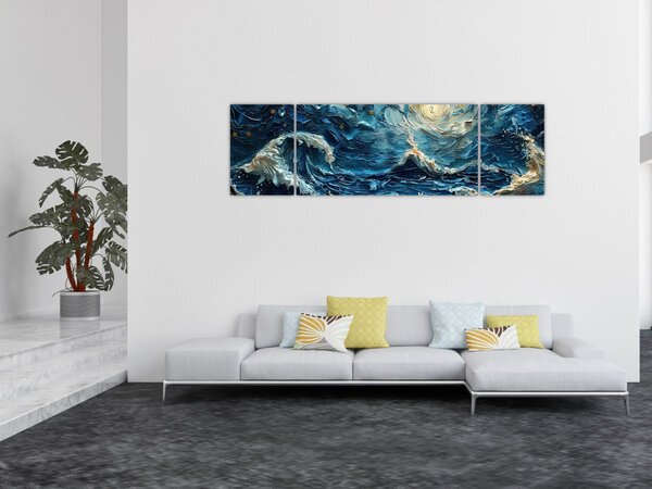 Obraz - Malba oblohy a moře (170x50 cm)