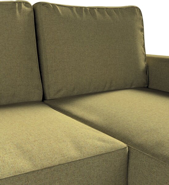 Potah na pohovku IKEA Backabro rozkládací se šezlongem barva zelená látka pletený vzor
