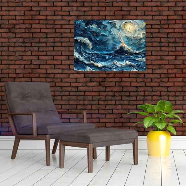Obraz - Malba oblohy a moře (70x50 cm)