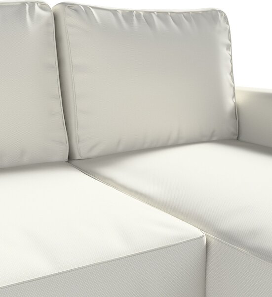 Potah na pohovku IKEA Backabro rozkládací se šezlongem barva šedá látka pletený vzor