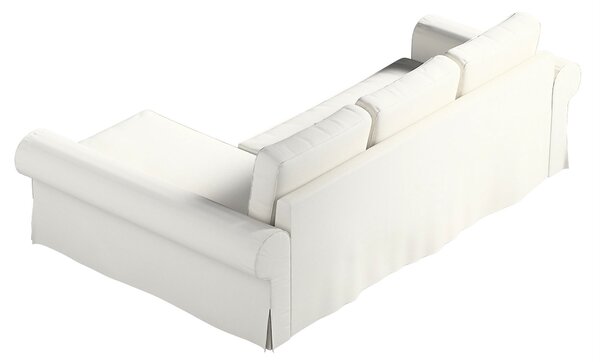 Potah na pohovku IKEA Backabro rozkládací se šezlongem barva šedá látka pletený vzor