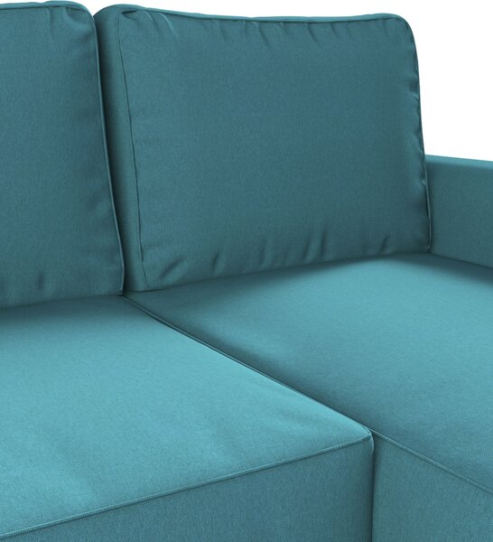 Potah na pohovku IKEA Backabro rozkládací se šezlongem barva modrá látka pletený vzor
