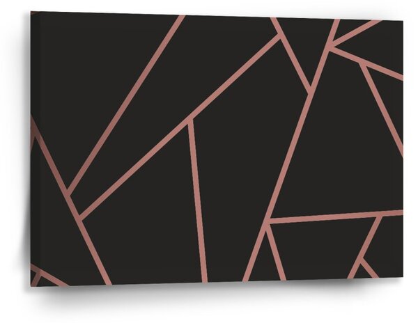 Sablio Obraz Růžové obrazce - 90x60 cm