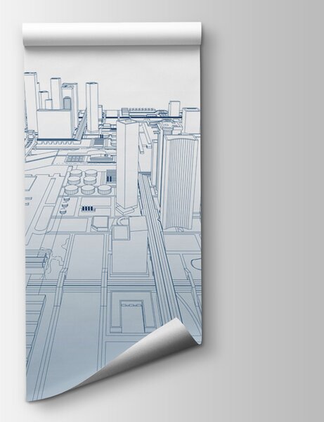 Fototapeta Plán města, Fototapeta s panoramatem města, Populární fototapety, w01026v1 - Tapeko.co.cz