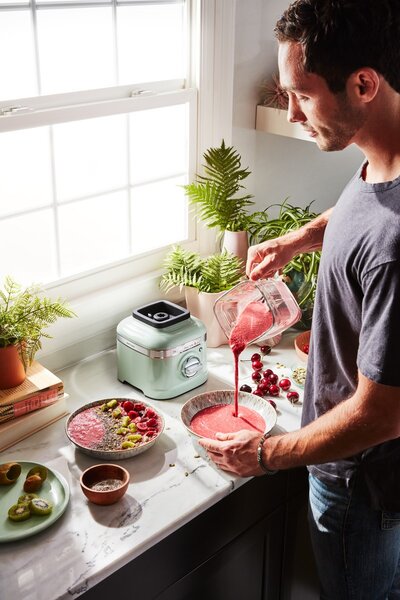 Stolní mixér KitchenAid K400 Artisan 5KSB4026 - červená metalíza (1,4 l)
