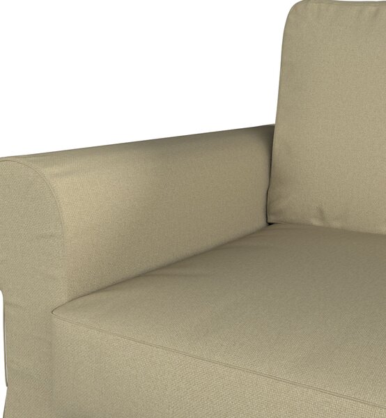 Potah na pohovku IKEA Backabro rozkládací se šezlongem barva zelená látka pletený vzor