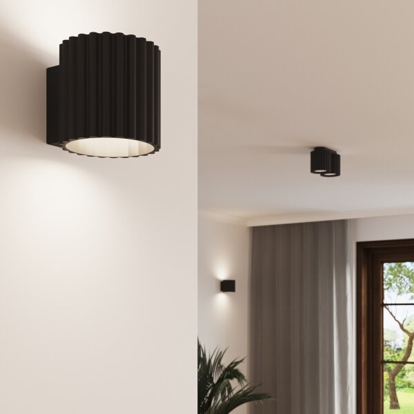 Sollux SL.1786 - Nástěnné svítidlo AURA 1xG9/10W/230V černá