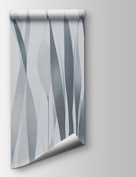 Fototapeta Šedá a bílá rostlina, 3D listové fototapety, Populární fototapety, w01018v2 - Tapeko.co.cz