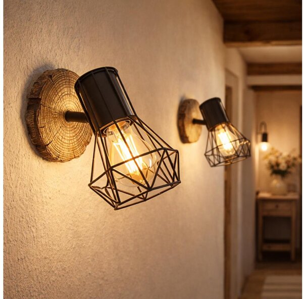 Globo 54017W-1 - Nástěnné bodové svítidlo PRISKA 1xE27/60W/230V