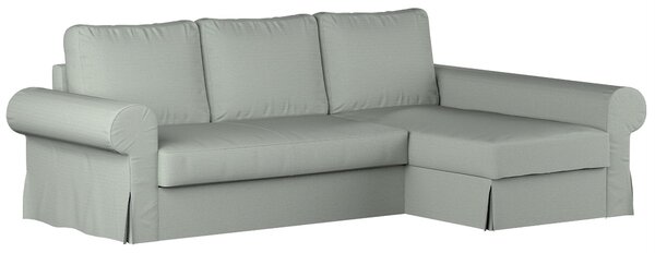 Potah na pohovku IKEA Backabro rozkládací se šezlongem barva modrá látka pletený vzor