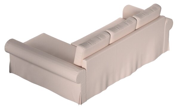 Potah na pohovku IKEA Backabro rozkládací se šezlongem barva růžová látka pletený vzor