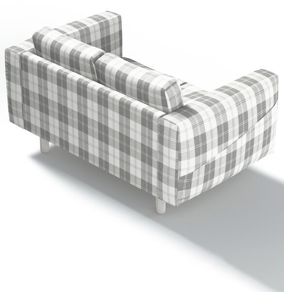 Potah na pohovku IKEA Norsborg 2-místná barva šedá látka pletený vzor, vzorované