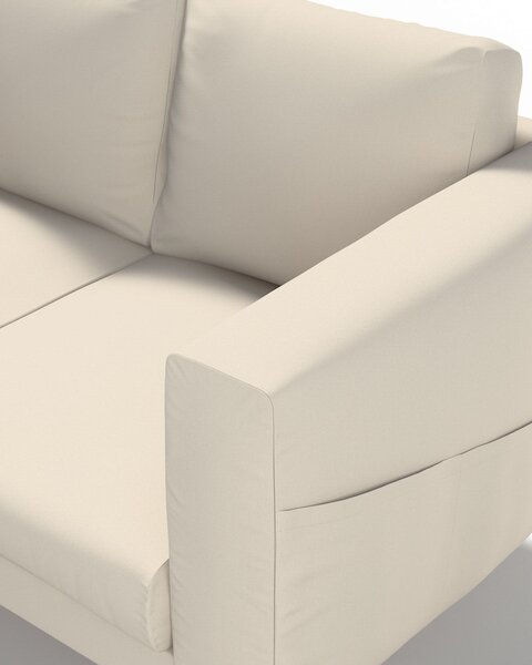Potah na pohovku IKEA Norsborg 2-místná barva béžová látka pletený vzor