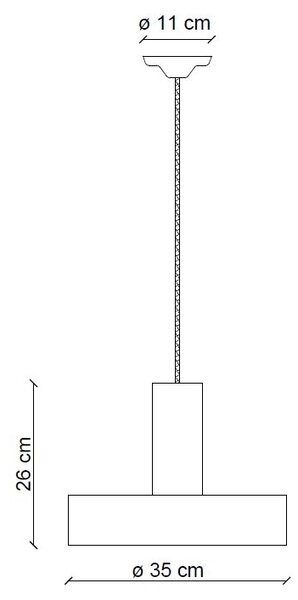 Ferroluce Závěsné svítidlo PL, ∅ 35 cm, 1xE27 Barva: Květinová modrá
