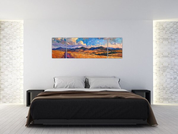 Obraz - Olejomalba krajiny (170x50 cm)