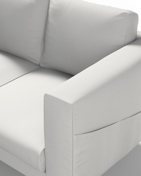 Potah na pohovku IKEA Norsborg 2-místná barva šedá látka pletený vzor
