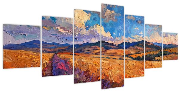 Obraz - Olejomalba krajiny (210x100 cm)