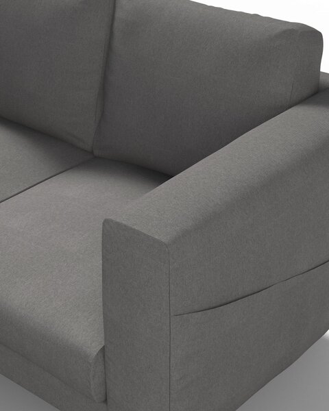 Potah na pohovku IKEA Norsborg 2-místná barva šedá látka pletený vzor