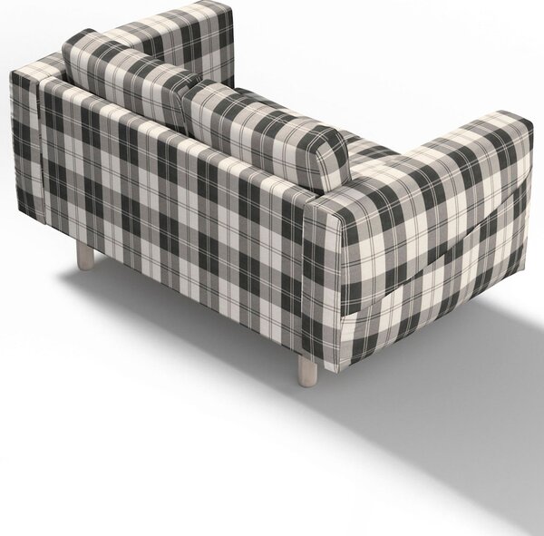 Potah na pohovku IKEA Norsborg 2-místná barva černá látka pletený vzor, vzorované