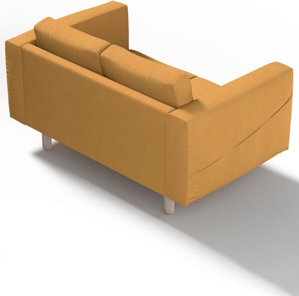 Potah na pohovku IKEA Norsborg 2-místná barva žlutá látka pletený vzor