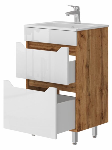 Lavedo Neo Wotan Oak 50 koupelnová skříňka s umyvadlem