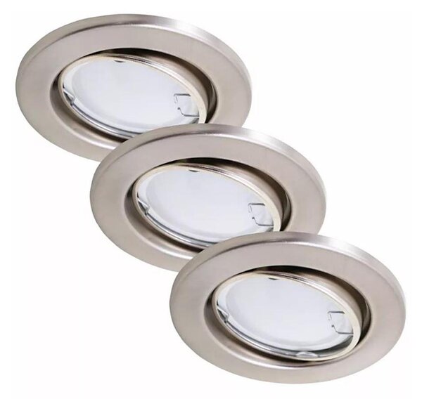 Briloner 7221-032 - SADA 3x LED Koupelnové svítidlo 1xGU10/3W/230V matný chrom