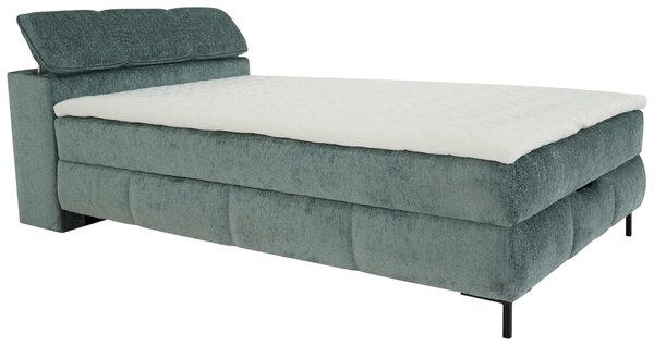 AMERICKÁ POSTEL, 120/200 cm, šalvějově zelená Xora - Postele s úložným prostorem