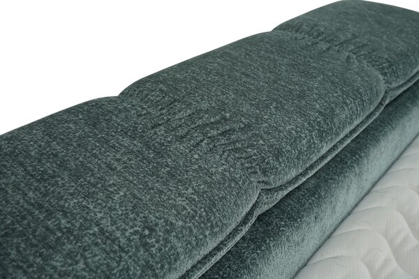 AMERICKÁ POSTEL, 120/200 cm, šalvějově zelená Xora - Postele s úložným prostorem