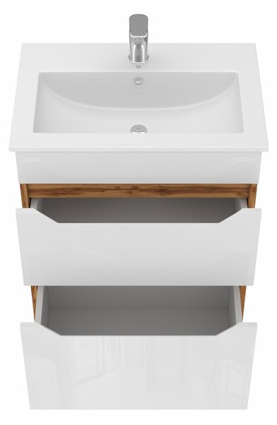 Lavedo Neo Wotan Oak 60 koupelnová skříňka s umyvadlem