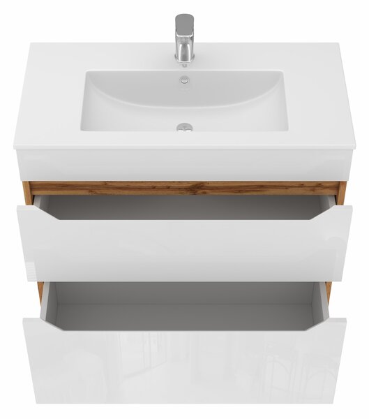 Lavedo Neo Wotan Oak 80 koupelnová skříňka s umyvadlem
