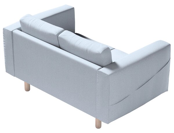 Potah na pohovku IKEA Norsborg 2-místná barva modrá látka pletený vzor