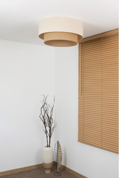 Duolla - Stropní svítidlo BOHO 3xE27/15W/230V pr. 60 cm krémová/béžová