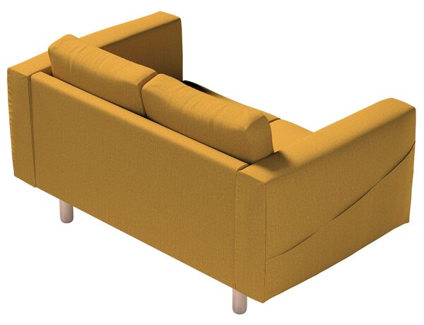 Potah na pohovku IKEA Norsborg 2-místná barva žlutá látka pletený vzor